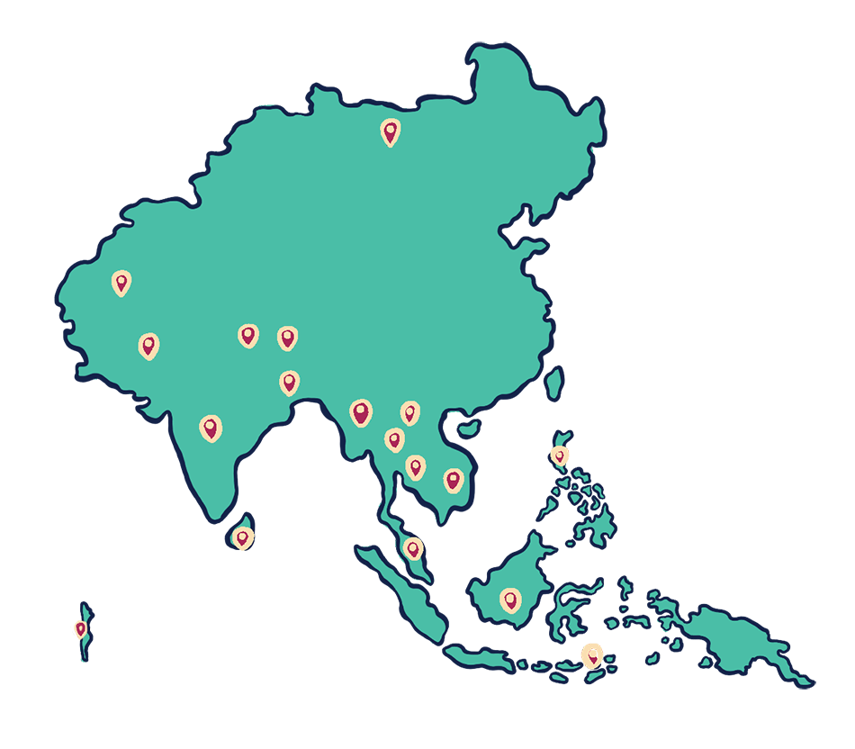 WFA presence in Asia