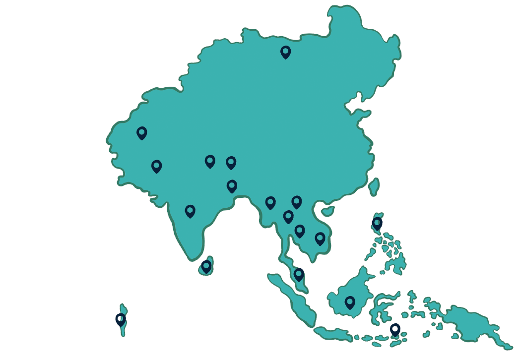 WFA presence in Asia